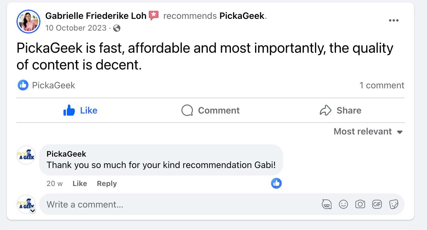 Testimonials: PickaGeek's Success Stories 